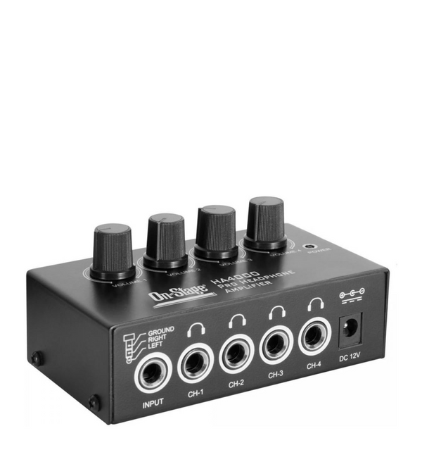 On-Stage HA4000 Four-Channel Headphone Amp
