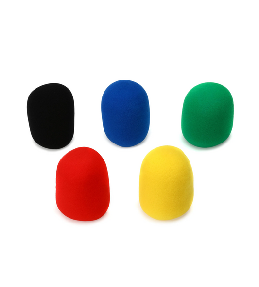 On-Stage ASWS58C5 5PK Colored Windscreen