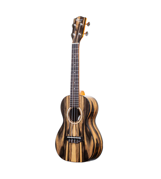 Ohana CK-150BWE Black and White Ebony Concert Ukulele