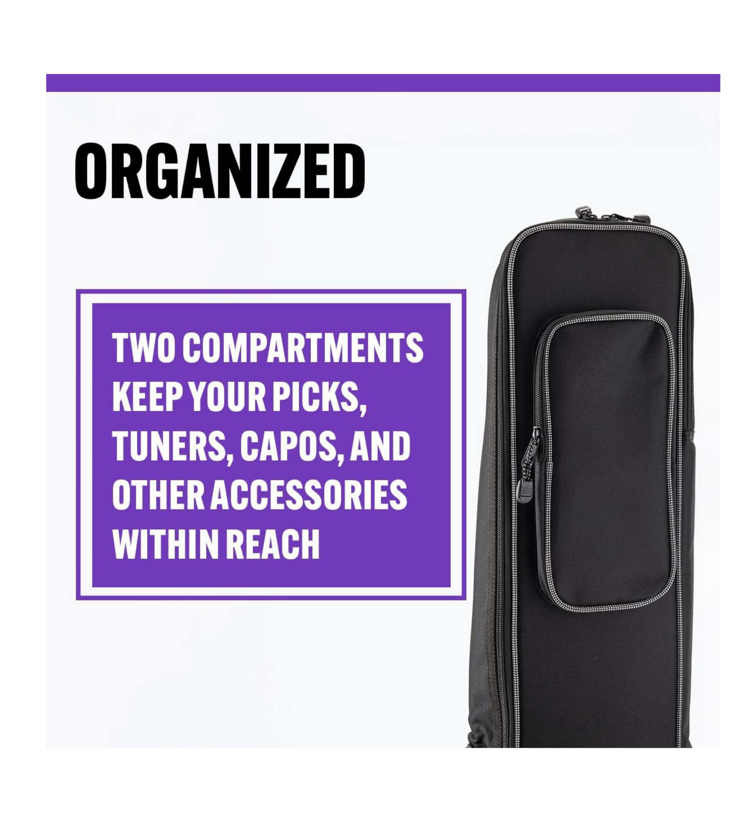 ON STAGE GBA4770 DELUXE ACOUSTIC GUITAR GIG BAG