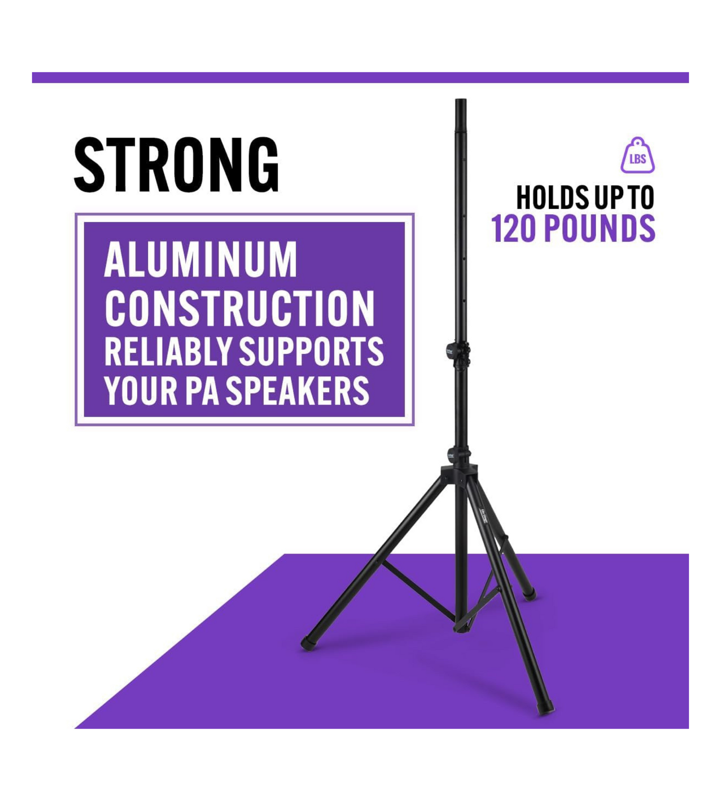 On-Stage SS7761B Speaker Stand With Reversible Shaft