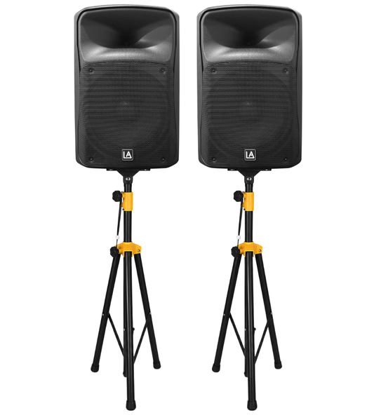 LISTEN ACOUSTIC PT-15A 15" (Pair) with Stands Active Speaker