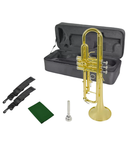 ADI TP 807 L TRUMPET - BB KEY GOLD LACQUER STAINLESS STEEL VALVE