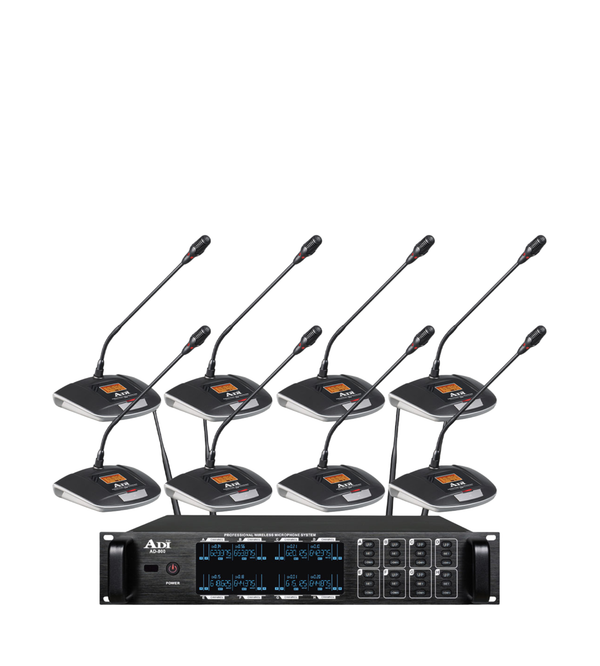 ADI AD-800 8 CHANNEL WIRELESS CONFERENCE MICROPHONE