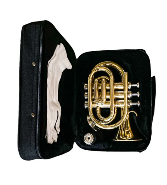 ADI PT 809L POCKET TRUMPET, Bb KEY, GOLD LACQUER
