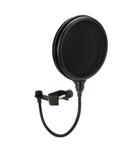 ON STAGE ASFSS6-BG POP BLOCKER WITH DUAL SCREEN AND CLAMP BAR