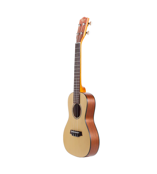 Ohana CKS-22E Slim Line Solid Top Concert Ukulele Bundle