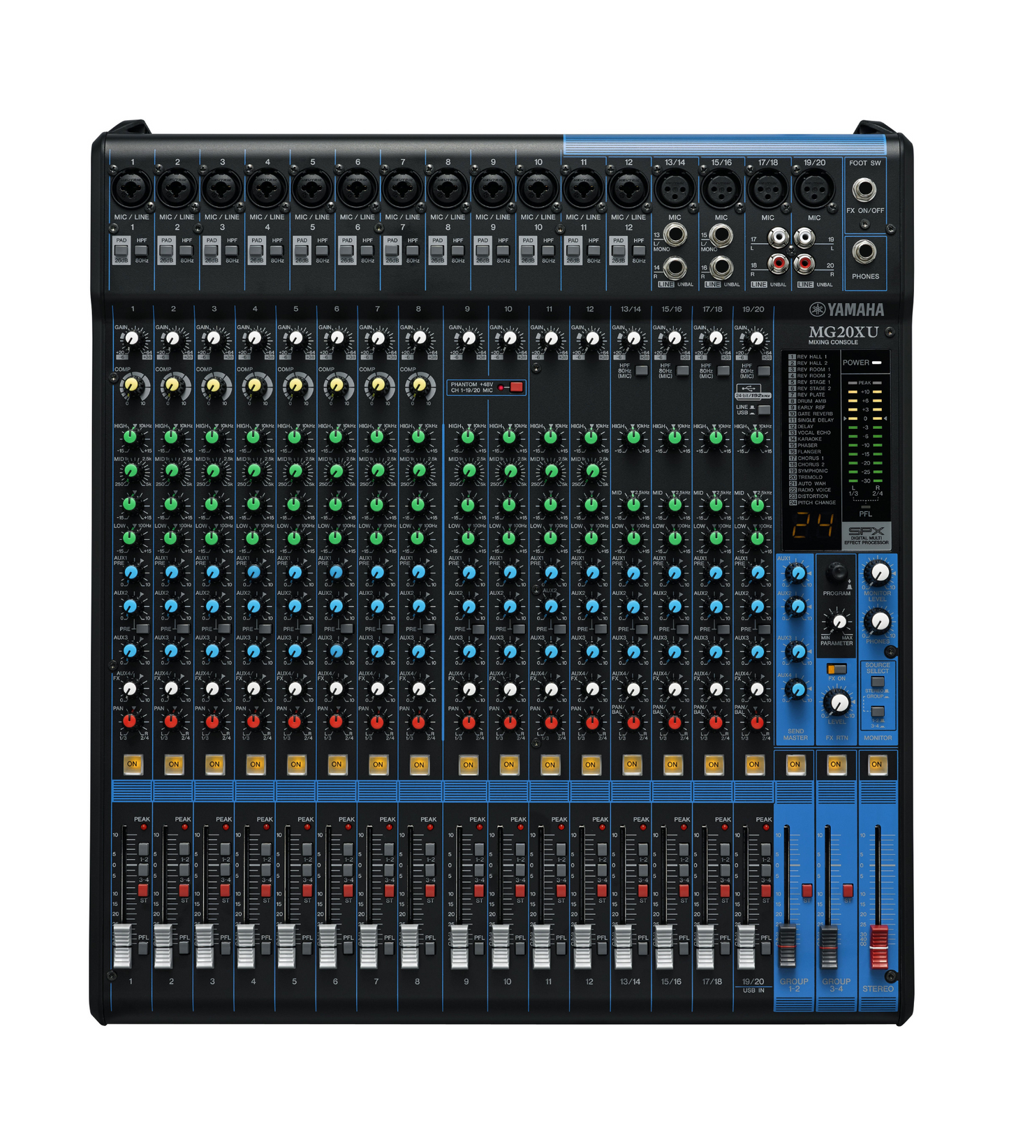 YAMAHA MG20XU MIXER CONSOLE