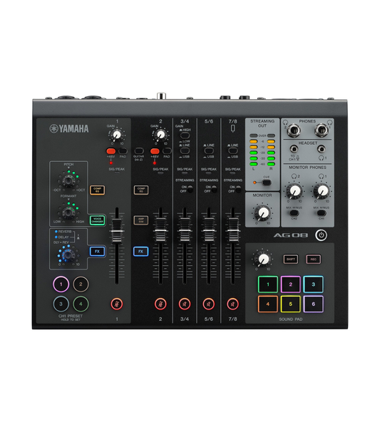 YAMAHA AG08 LIVE STREAMING MIXER