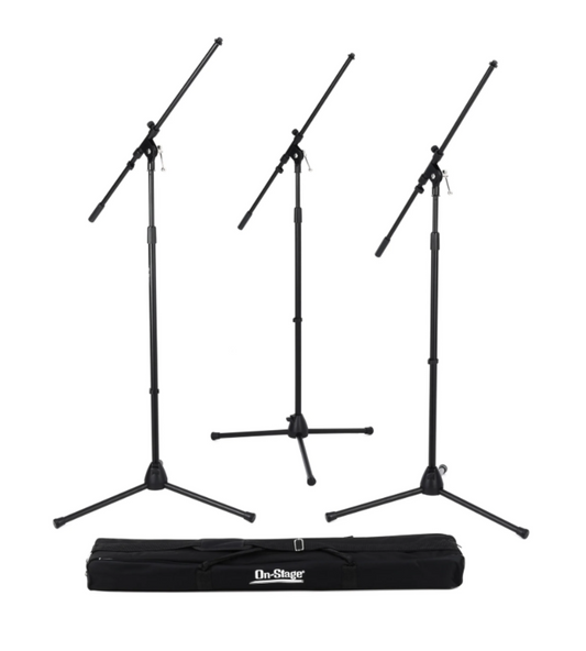 ON STAGE MSP7703 THREE EURO BOOM MIC STAND W/ BAG