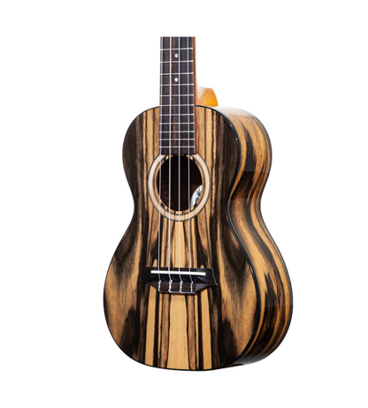 Ohana CK-150BWE Black and White Ebony Concert Ukulele