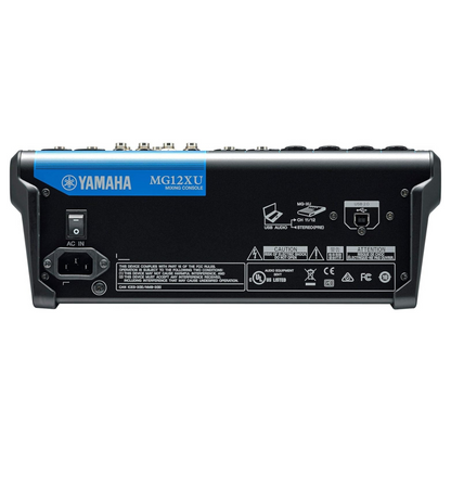 YAMAHA MG12XU 12 CHANNEL MIXING CONSOLE