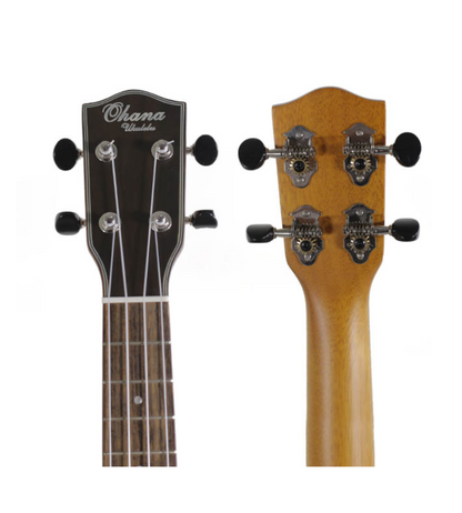 Ohana CK-35 All Solid Concert Ukulele Bundle