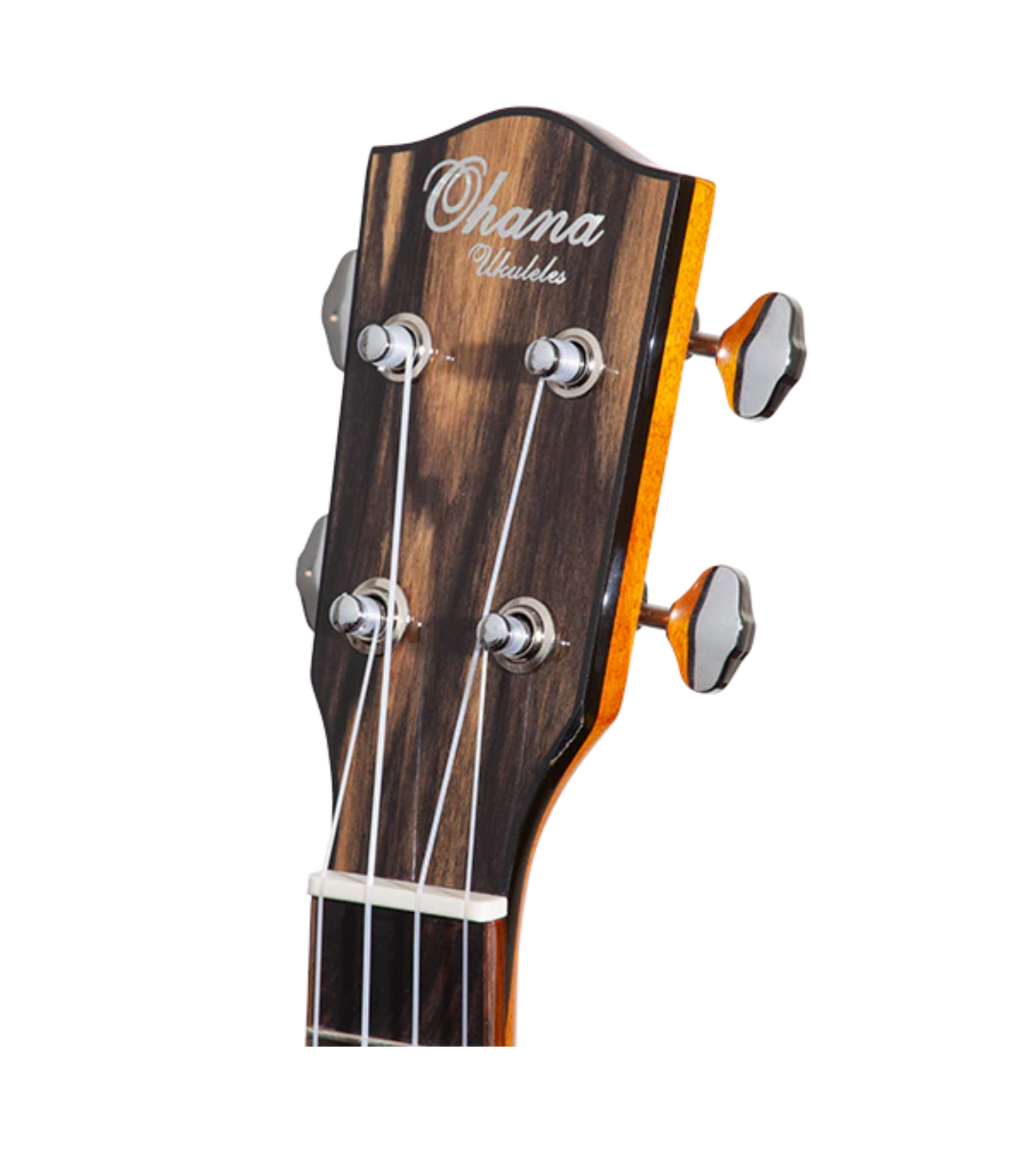 Ohana CK-150BWE Black and White Ebony Concert Ukulele