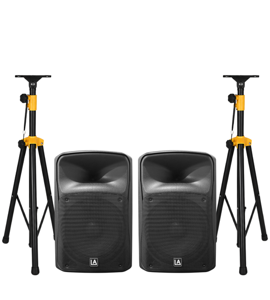 LISTEN ACOUSTIC PT-15A 15" (Pair) with Stands Active Speaker