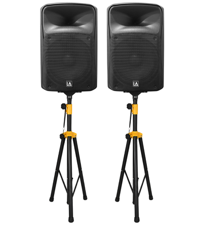 LISTEN ACOUSTIC PT-15A 15" (Pair) with Stands Active Speaker