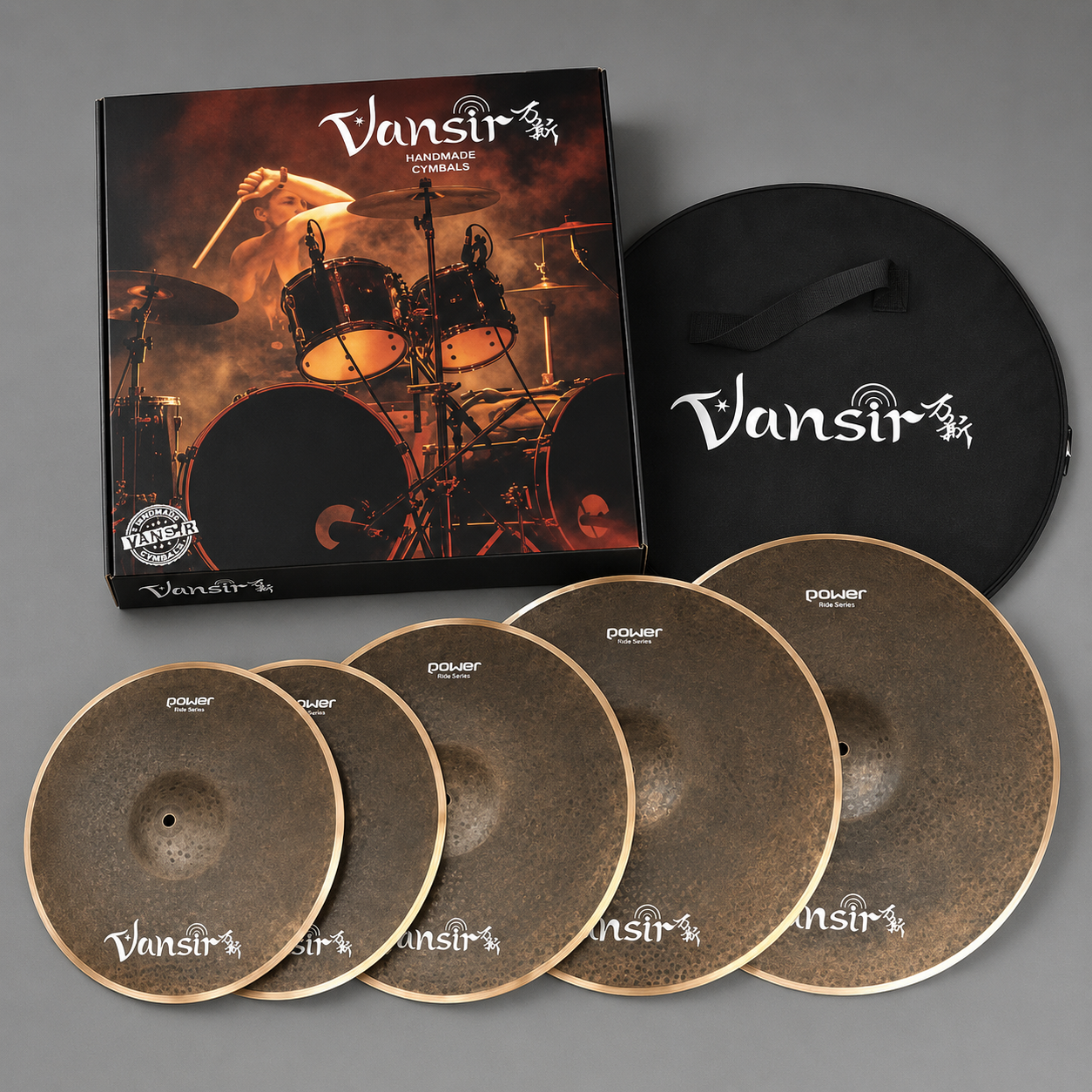 VANSIR B20 POWER CYMBALS 5PC SET