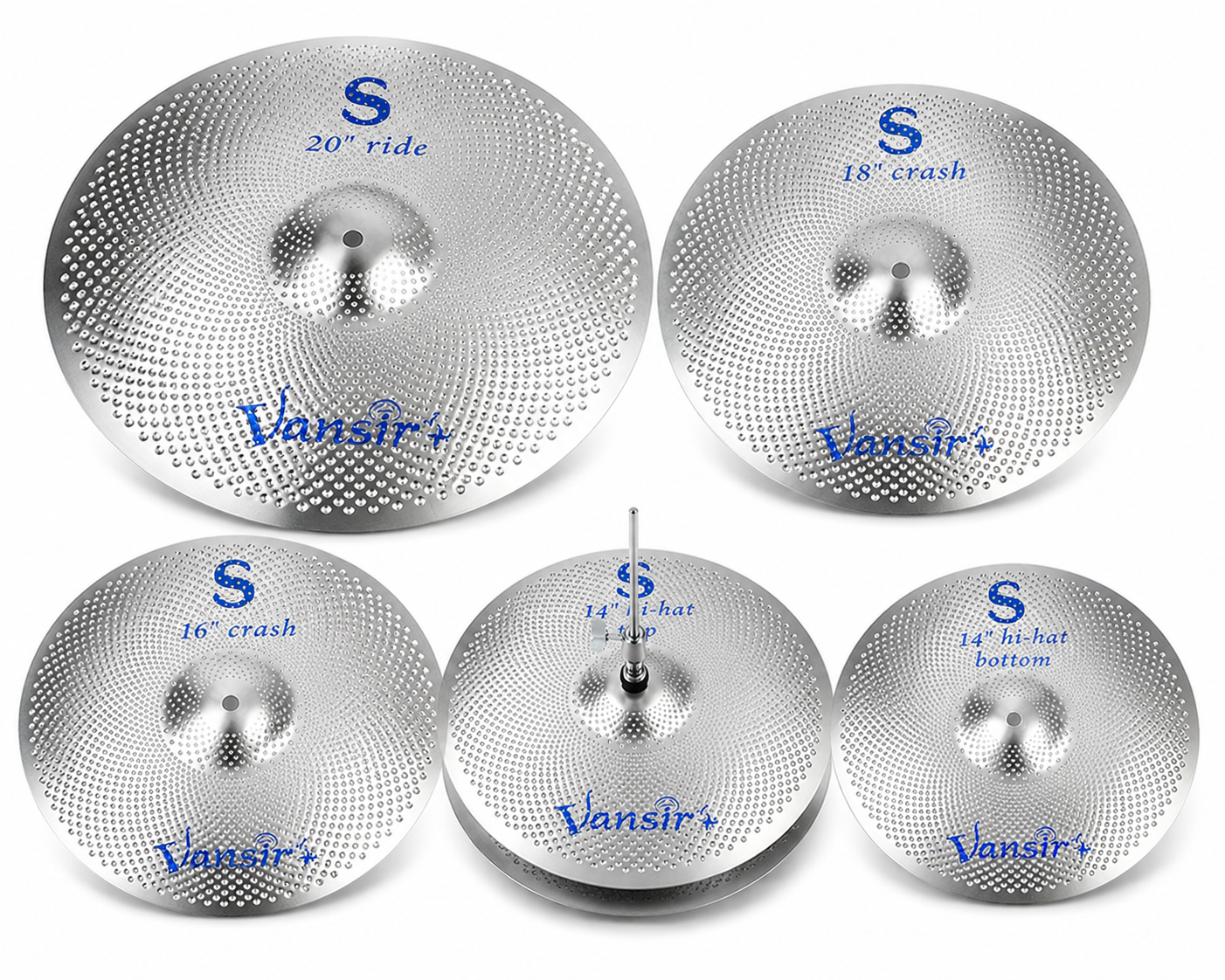 VANSIR MUTED CYMBALS - HMC 5PC SET