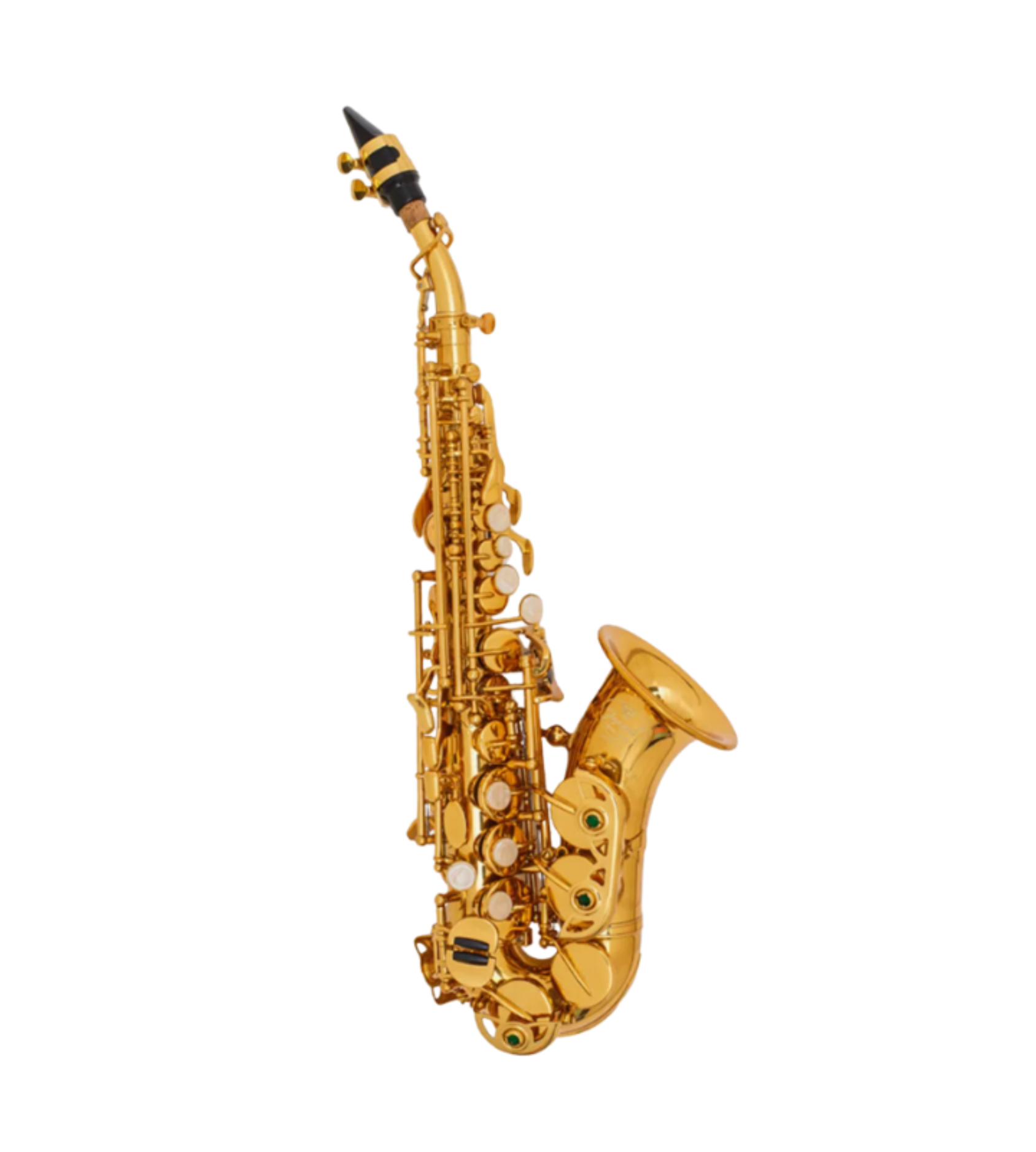 ADI SP801LC SOPRANO SAX CURVED GOLD LACQUER – Better Components Inc