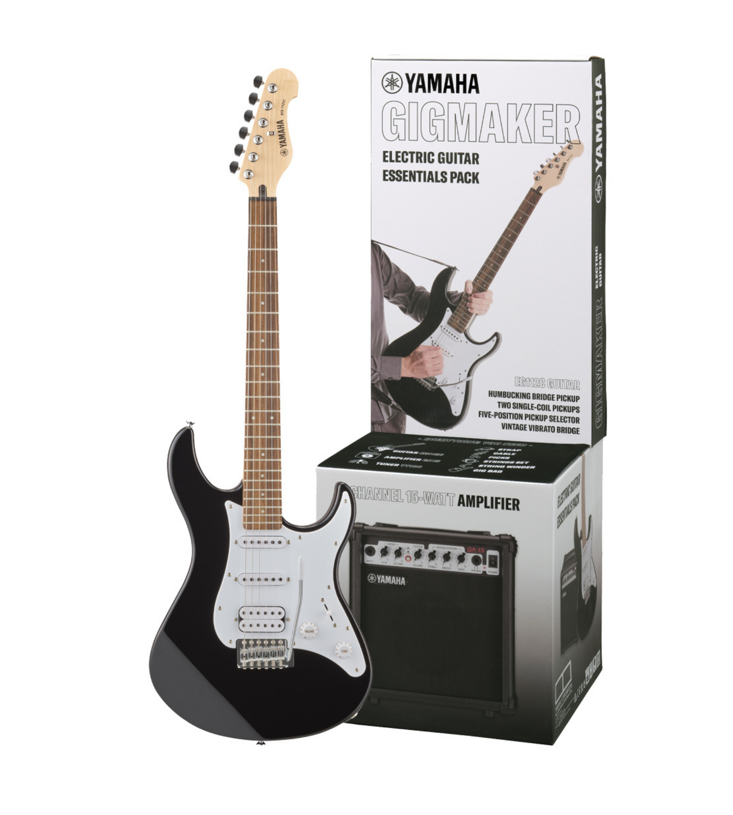 YAMAHA EG112GPII BLK ELECTRIC GUITAR W/ AMP PACKAGE
