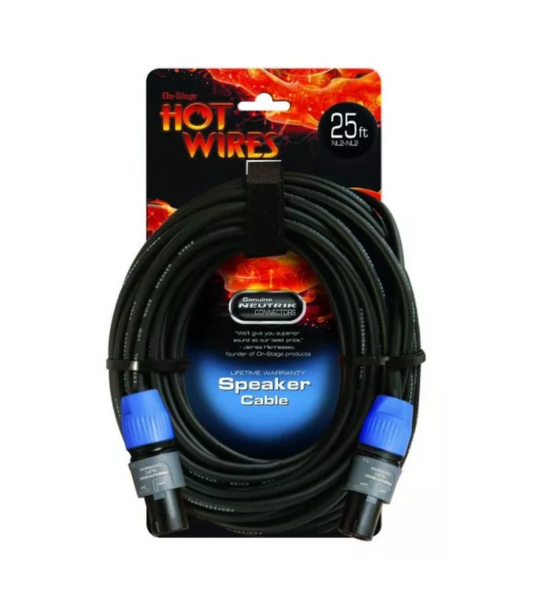 ON STAGE SP14-25SS SPEAKON SPEAKER CABLE