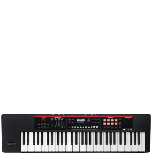Roland keyboard on a white background